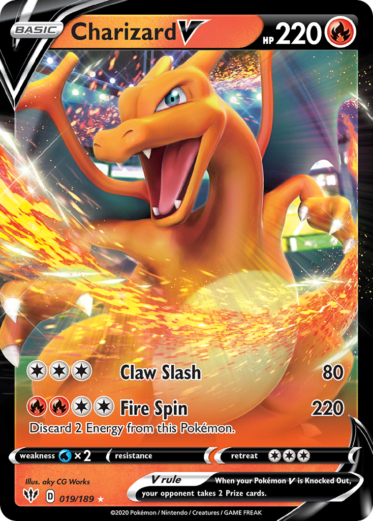 019/189 - Charizard V - [Rare Holo V]