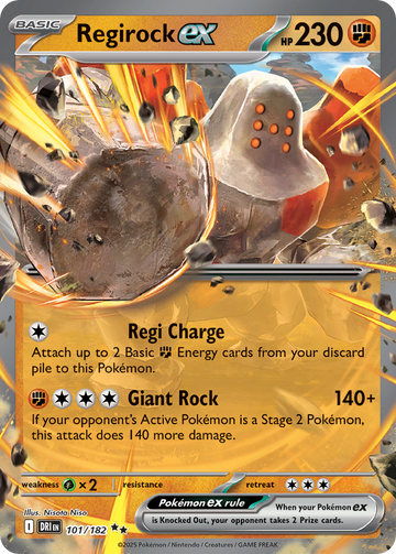 101/182 - Regirock ex - [Double Rare]