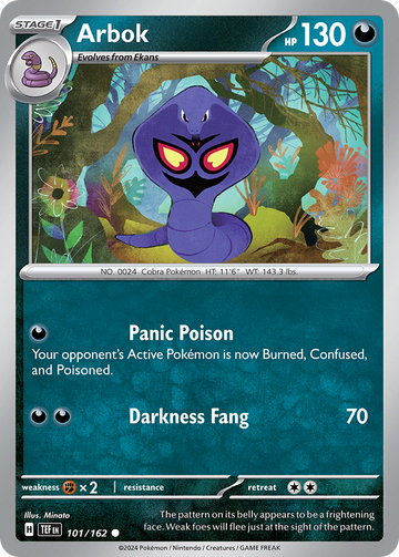 101/162 - Arbok - [Common] - Reverse Holo