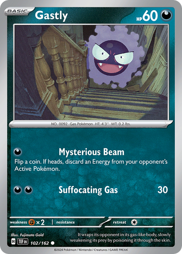 102/162 - Gastly - [Common] - Reverse Holo
