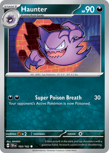 103/162 - Haunter - [Common] - Reverse Holo