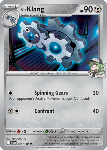 104/159 - N's Klang - [Common] - Reverse Holo