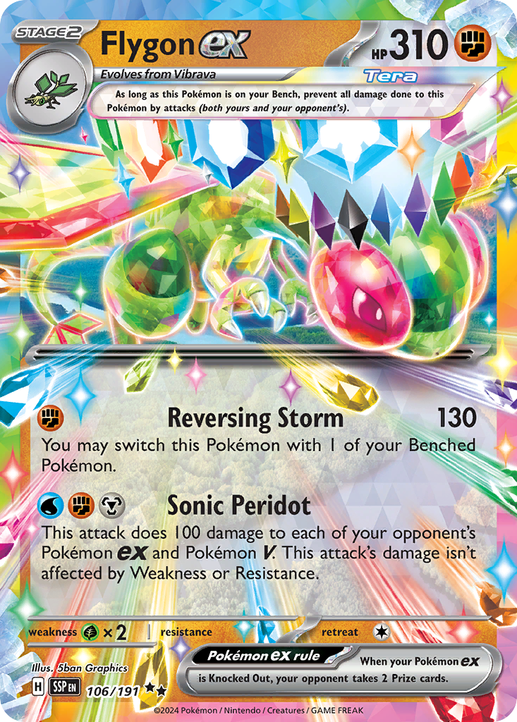 106/191 - Flygon ex - [Double Rare]