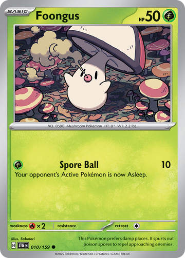 010/159 - Foongus - [Common] - Reverse Holo