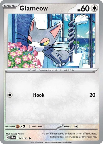 116/142 - Glameow - [Common] - Reverse Holo