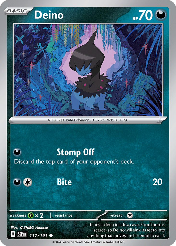 117/191 - Deino - [Common] - Reverse Holo