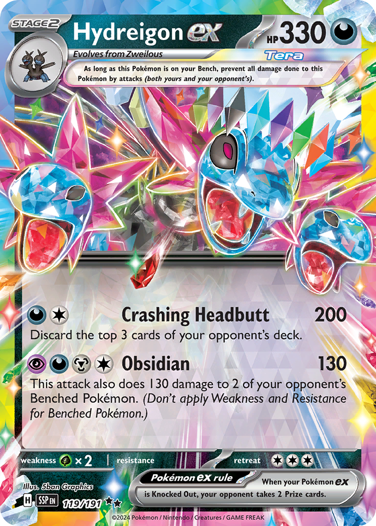 119/191 - Hydreigon ex - [Double Rare]