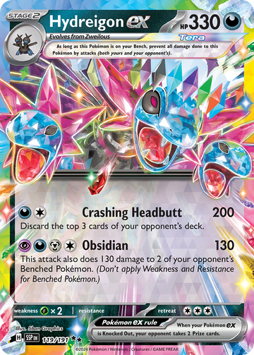 119/191 - Hydreigon ex - [Double Rare]