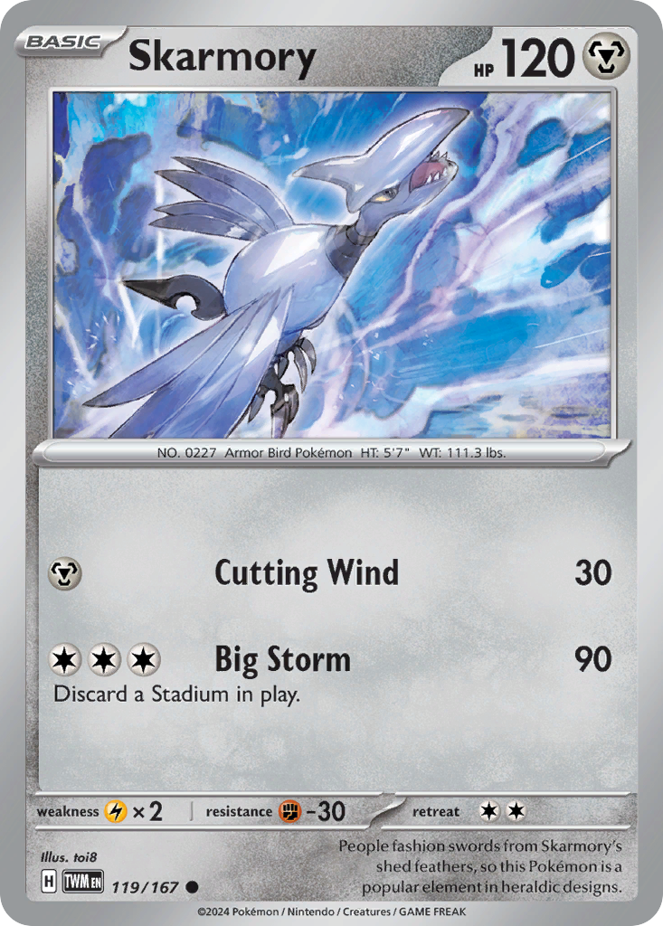 119/167 - Skarmory - [Common] - Reverse Holo