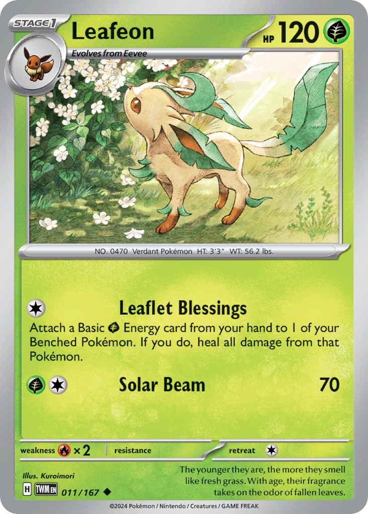 011/167 - Leafeon - [Uncommon] - Reverse Holo