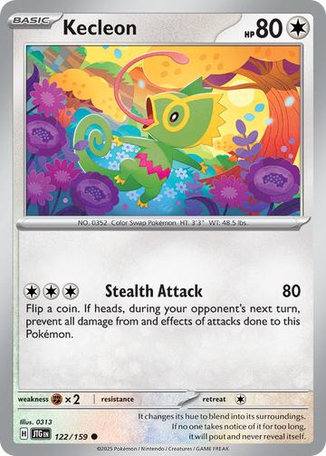 122/159 - Kecleon - [Common] - Reverse Holo