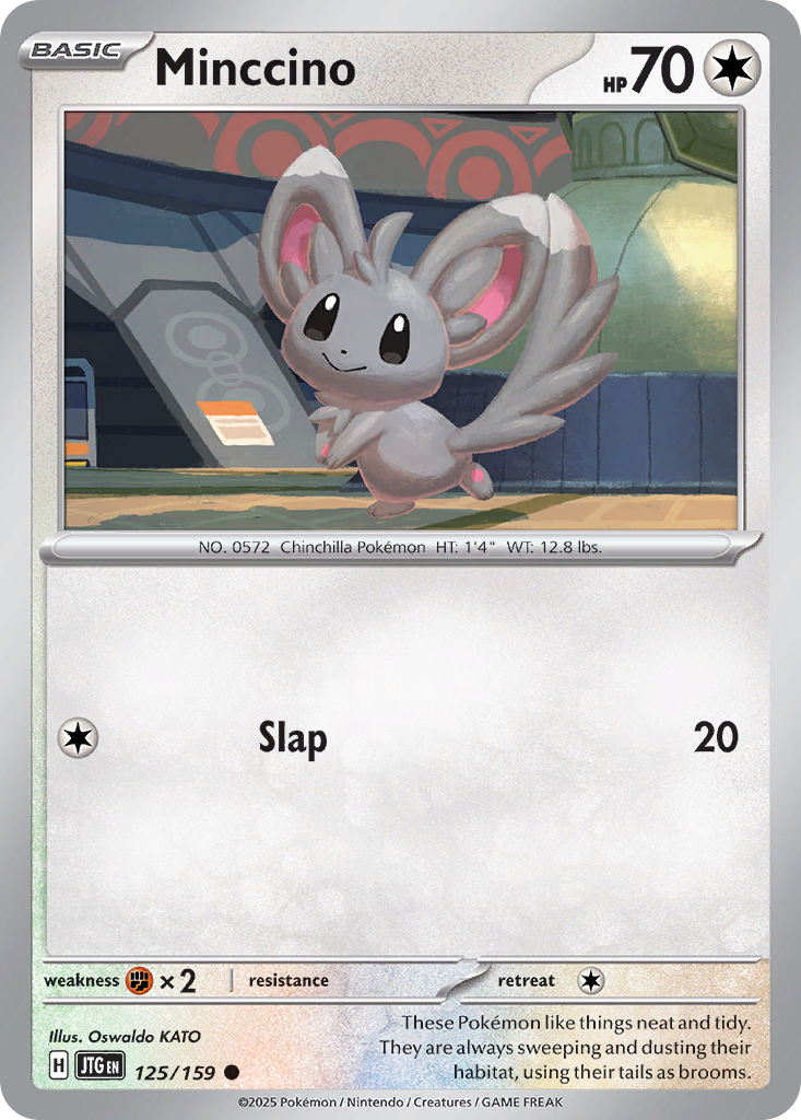 125/159 - Minccino - [Common] - Reverse Holo