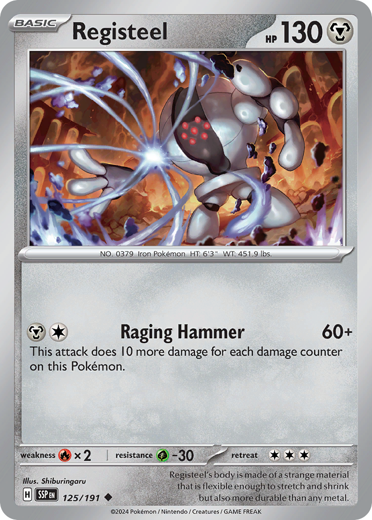 125/191 - Registeel - [Uncommon] - Reverse Holo