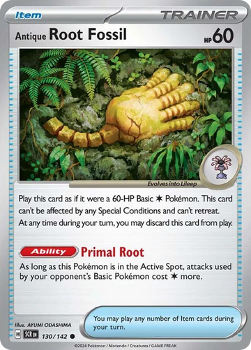 130/142 - Antique Root Fossil - [Common] - Reverse Holo