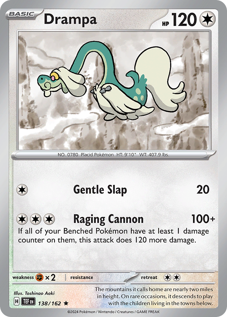 138/162 - Drampa - [Rare] - Reverse Holo