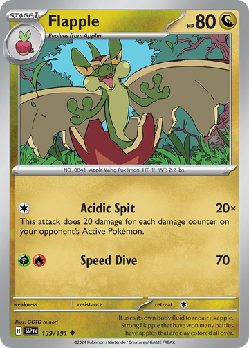 139/191 - Flapple - [Uncommon]