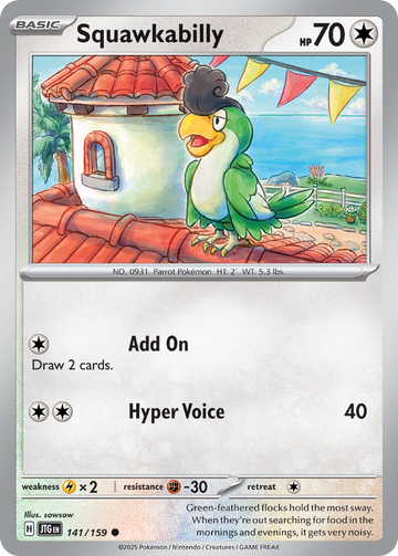 141/159 - Squawkabilly - [Common] - Reverse Holo