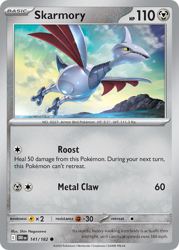 141/182 - Skarmory - [Common] - Reverse Holo