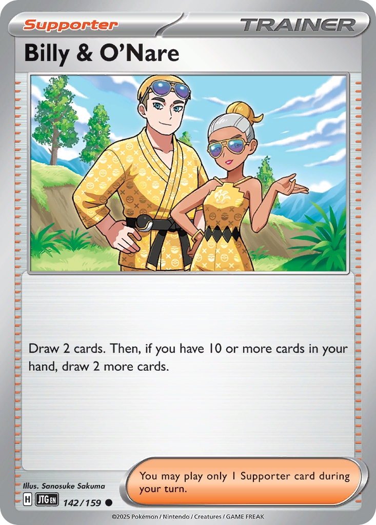 142/159 - Billy & O'Nare - [Common] - Reverse Holo