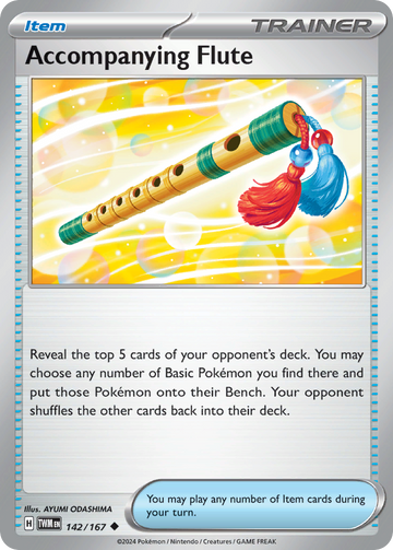 142/167 - Accompanying Flute - [Uncommon] - Reverse Holo