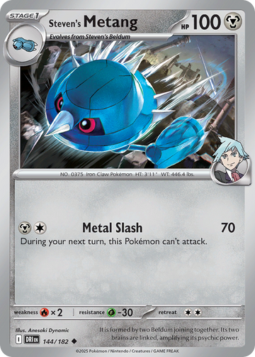 144/182 - Steven's Metang - [Uncommon] - Reverse Holo