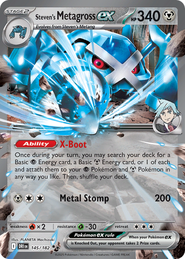 145/182 - Steven's Metagross ex - [Double Rare]