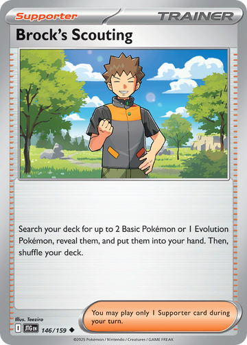 146/159 - Brock's Scouting - [Uncommon] - Reverse Holo