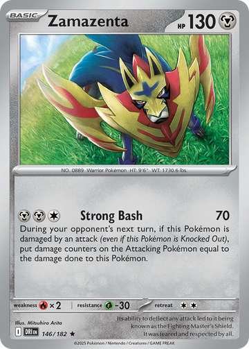 Losse Pokemonkaart 146/182 - Zamazenta - Destined Rivals - [Rare]