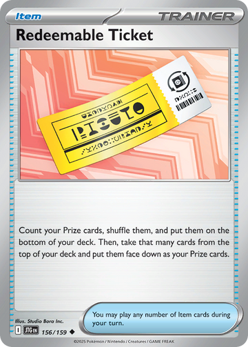 156/159 - Redeemable Ticket - [Uncommon] - Reverse Holo