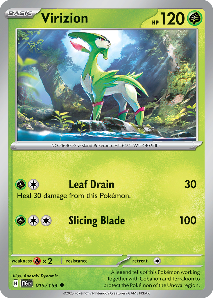 015/159 - Virizion - [Uncommon] - Reverse Holo