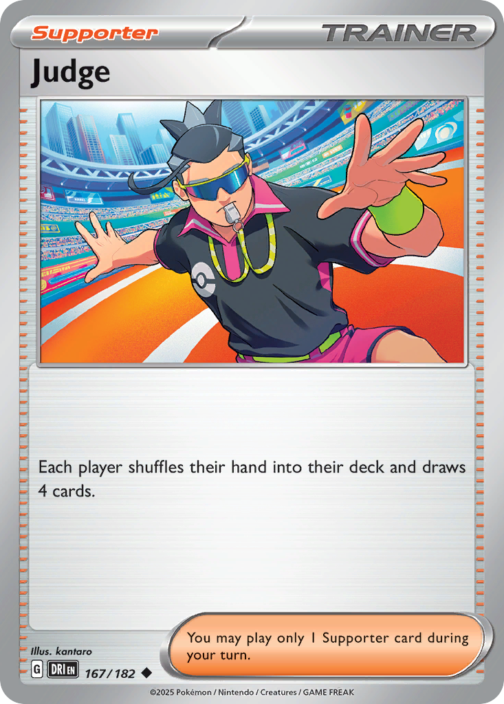 Losse Pokemonkaart 167/182 - Judge - Destined Rivals - [Uncommon] - Reverse Holo