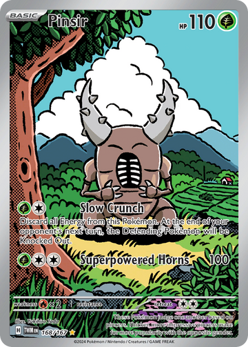 168/167 - Pinsir - [Illustration Rare]