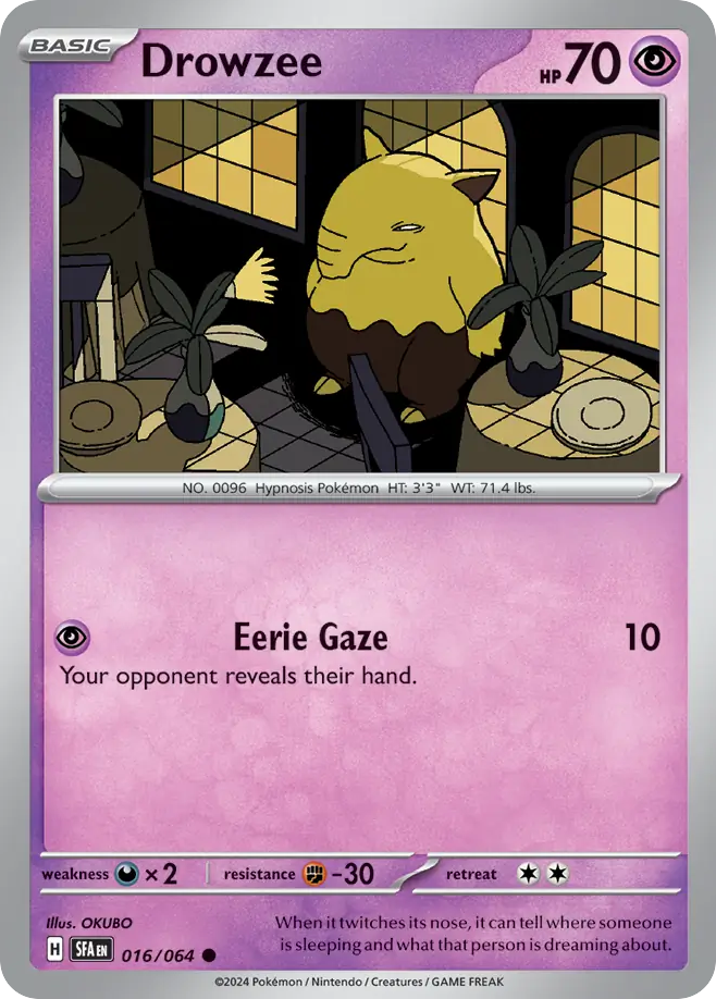 016/064 - Drowzee - [Common] - Reverse Holo