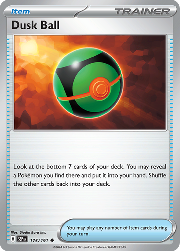 175/191 - Dusk Ball - [Uncommon] - Reverse Holo