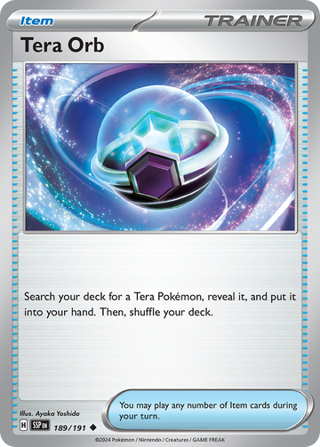 189/191 - Tera Orb - [Uncommon] - Reverse Holo