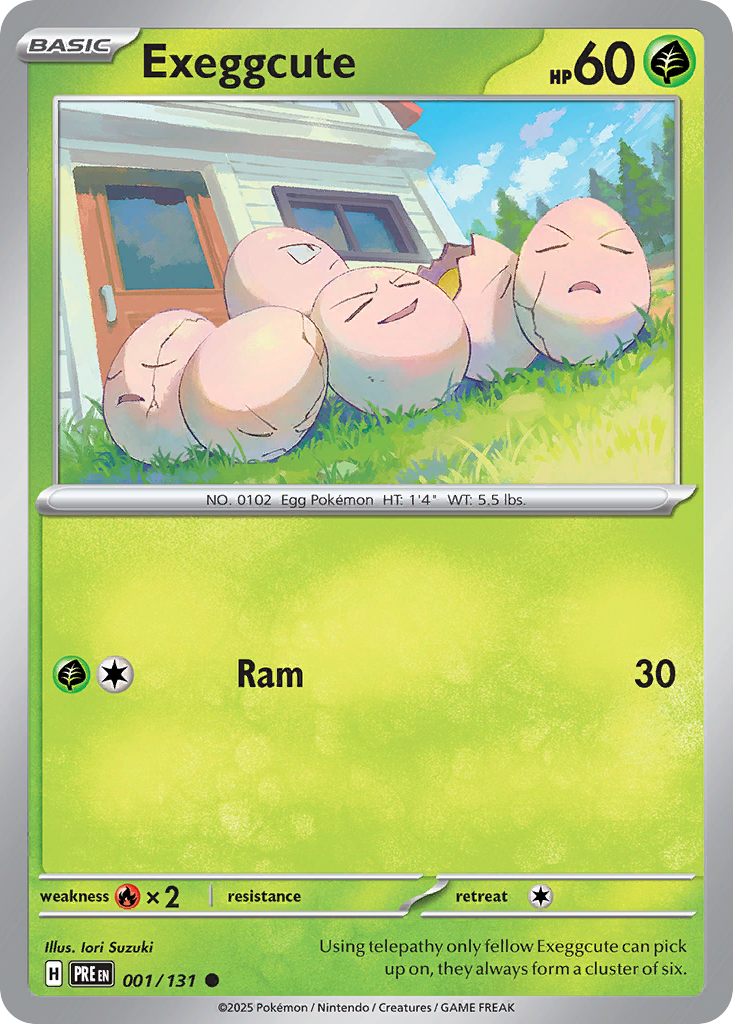 001/131 - Exeggcute - [Common] - Reverse Holo