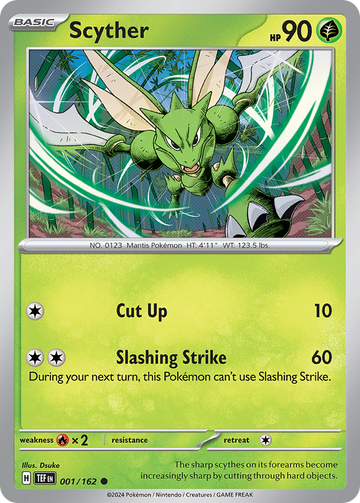 001/162 - Scyther - [Common] - Reverse Holo