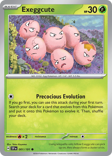 001/191 - Exeggcute - [Common] - Reverse Holo