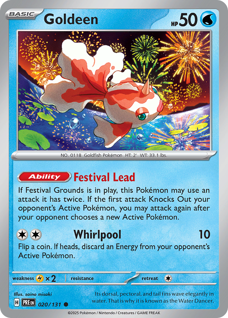 020/131 - Goldeen - [Common] - Reverse Holo