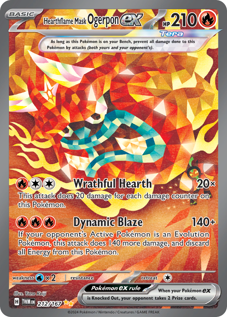 212/167 - Hearthflame Mask Ogerpon ex - [Special Illustration Rare]