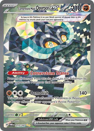 215/167 - Cornerstone Mask Ogerpon ex - [Special Illustration Rare]