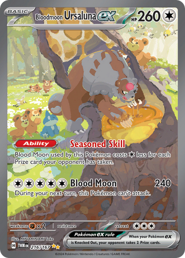 216/167 - Bloodmoon Ursaluna ex - [Special Illustration Rare]