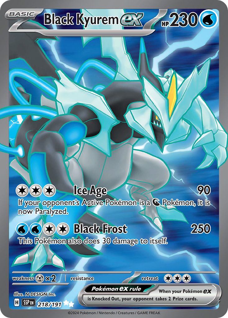 218/191 - Black Kyurem ex - [Ultra Rare]