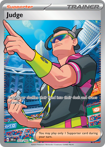 Losse Pokemonkaart 222/182 - Judge - Destined Rivals - [Ultra Rare]