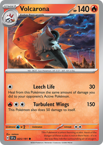 025/191 - Volcarona - [Common] - Reverse Holo