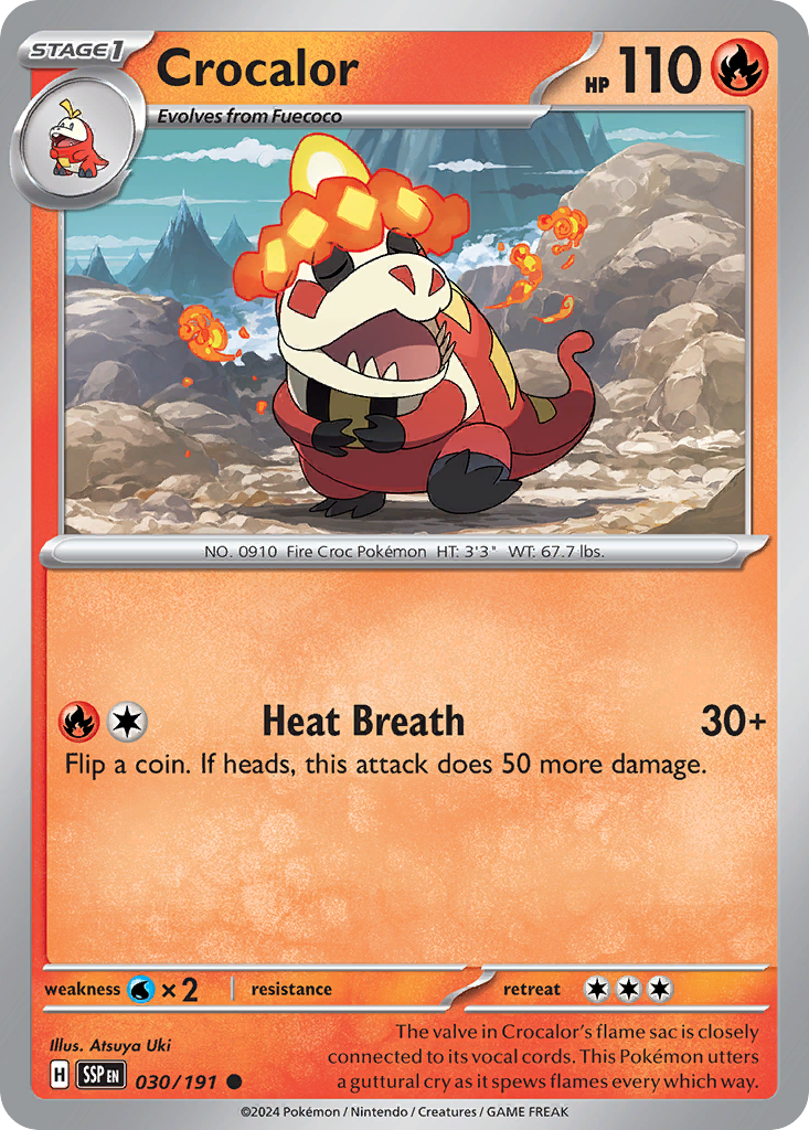 030/191 - Crocalor - [Common] - Reverse Holo