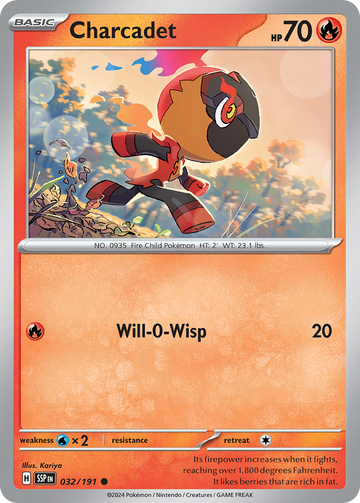 032/191 - Charcadet - [Common] - Reverse Holo