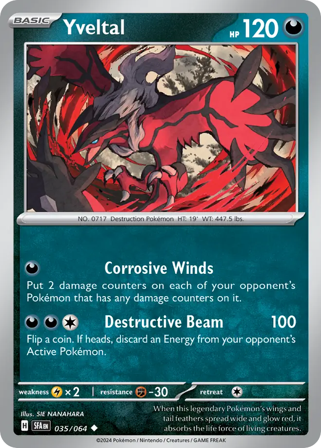 035/064 - Yveltal - [Uncommon] - Reverse Holo