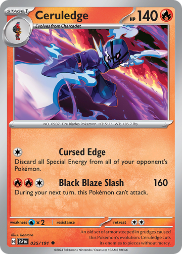 035/191 - Ceruledge - [Uncommon] - Reverse Holo