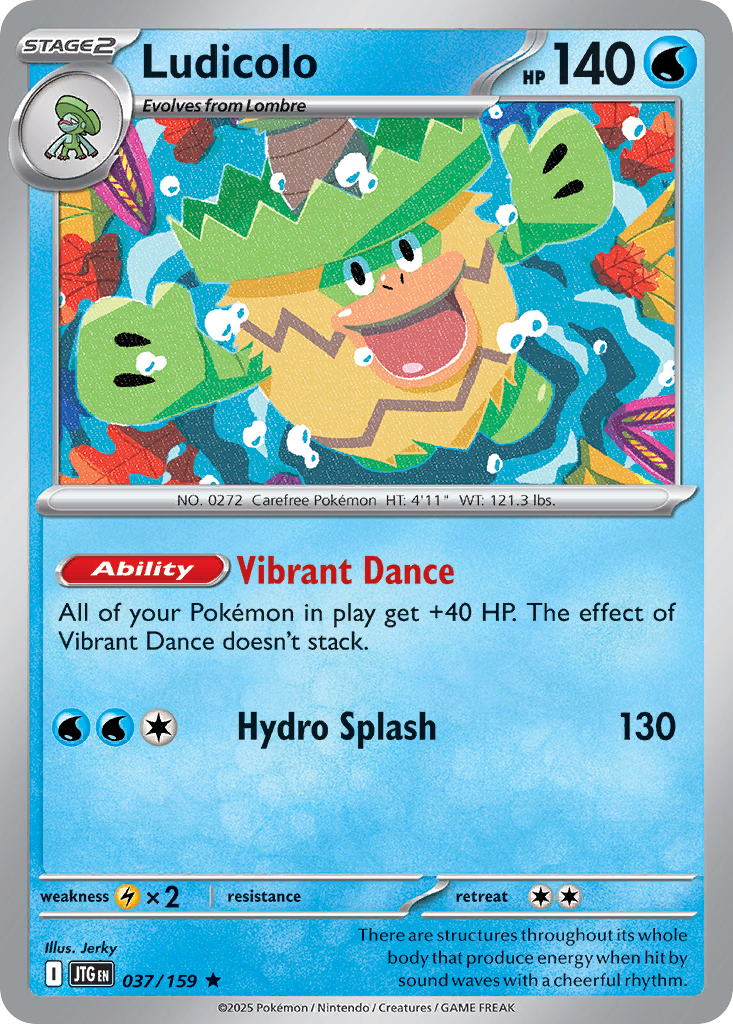 037/159 - Ludicolo - [Rare] - Reverse Holo